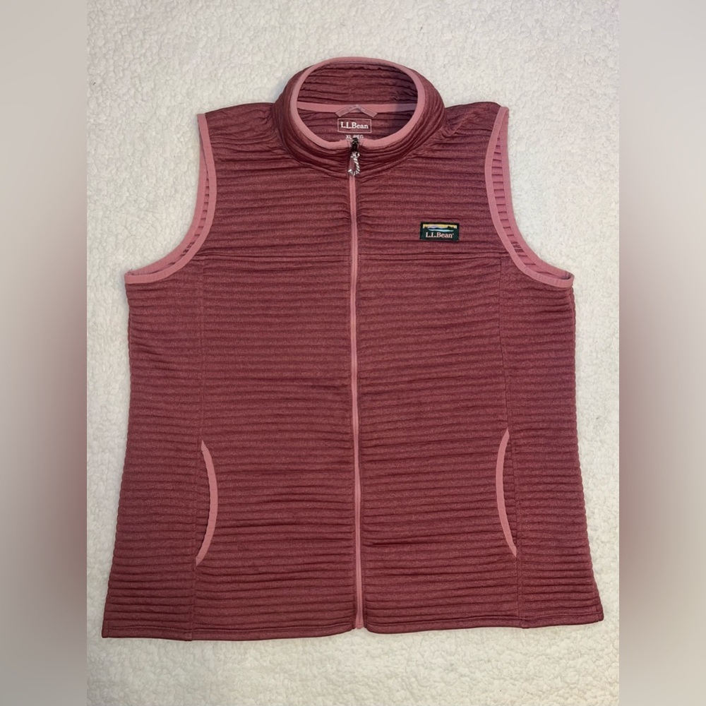 L.L. Bean Airlight Vest Quilted Pink Women’s XL